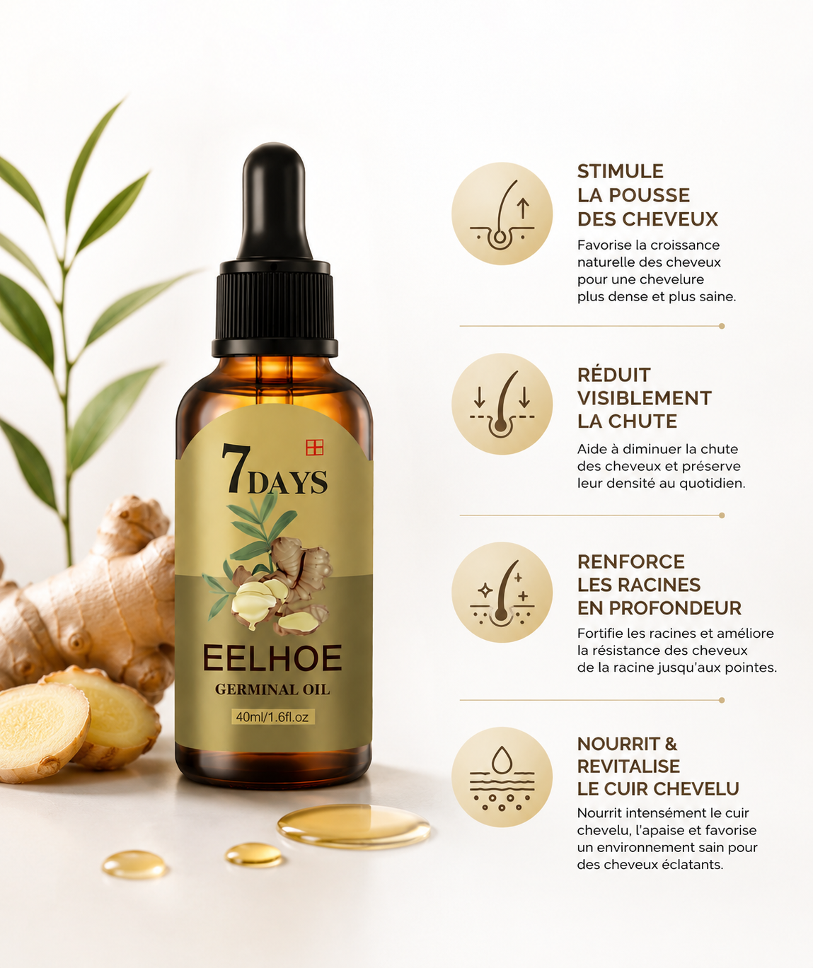 Sérum Fortifiant au Gingembre