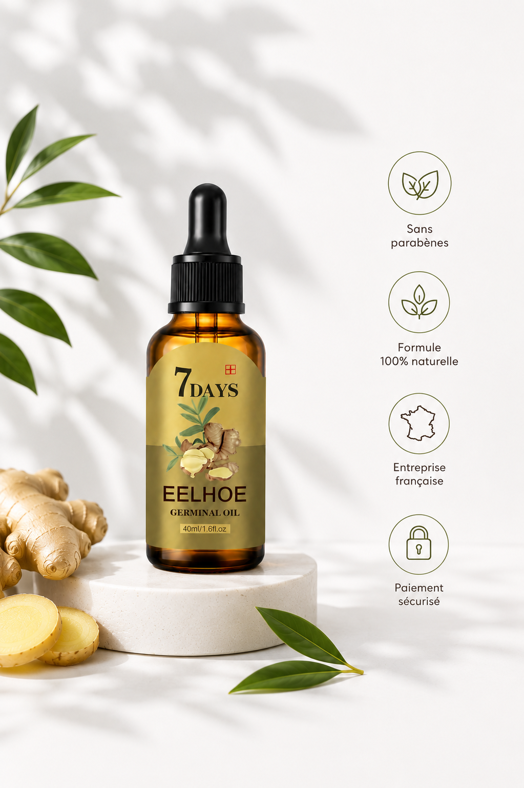 Sérum Fortifiant au Gingembre